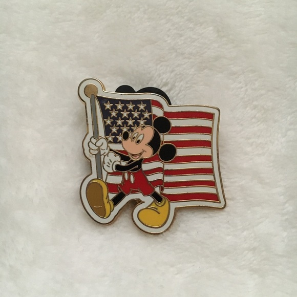 Disney | Other | Disney Mickey Mouse Flag Enamel Pin | Poshmark